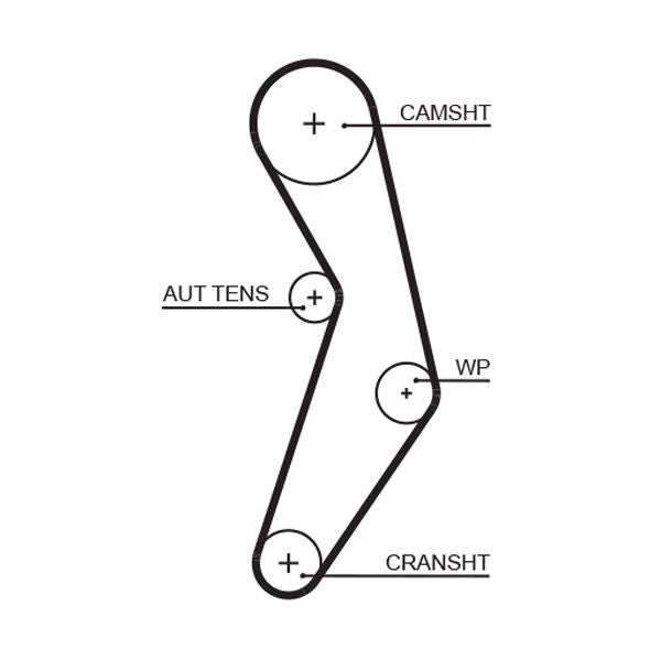 Gates 5503XS Timing Belt - 1