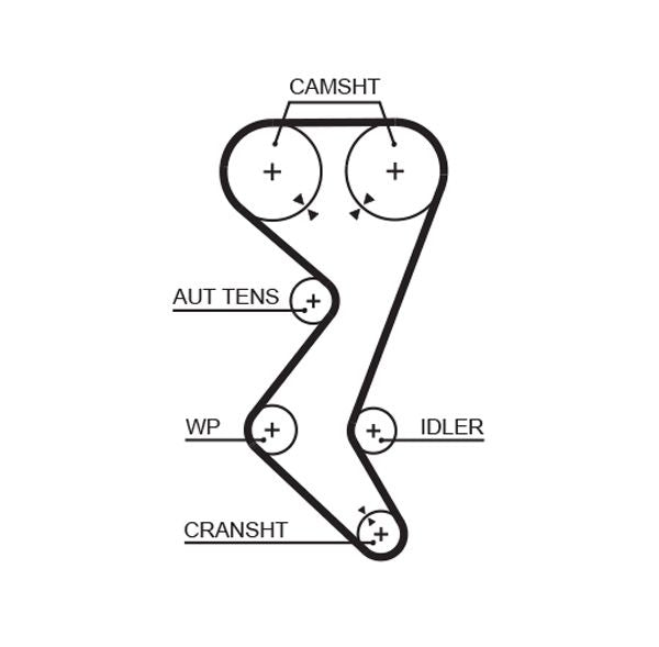 Gates 5528XS Timing Belt - 1
