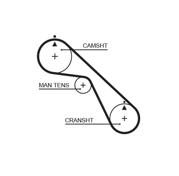 Gates 5530XS Timing Belt - 1