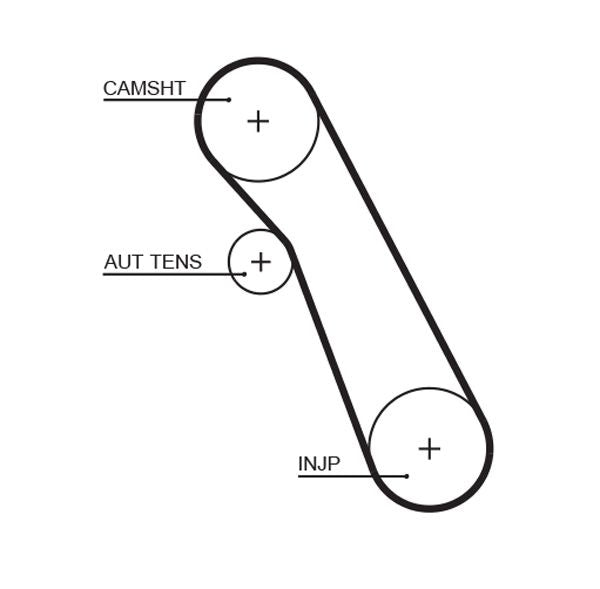 Gates 5541XS Timing Belt - 1