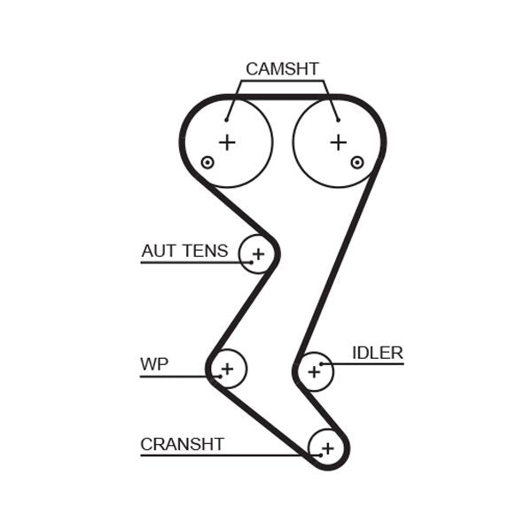 Gates 5608XS Timing Belt - 1