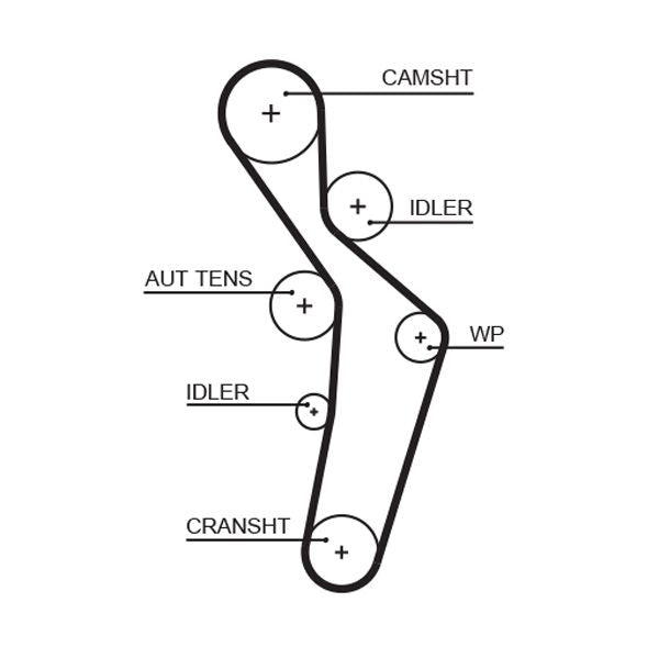 Gates 5616XS Timing Belt - 1