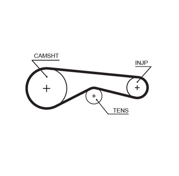 Gates 5625XS Timing Belt - 1