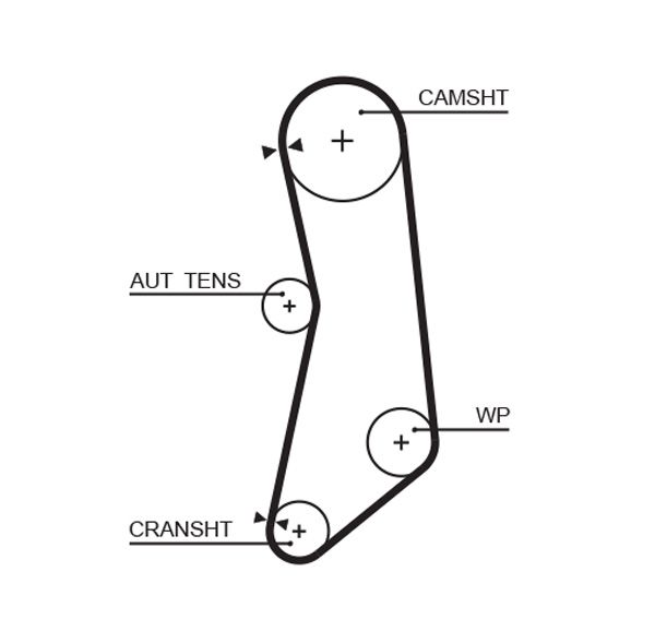 Gates 5627XS Timing Belt - 1