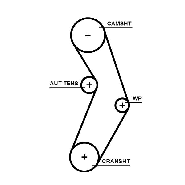 Gates 5673XS Timing Belt - 1
