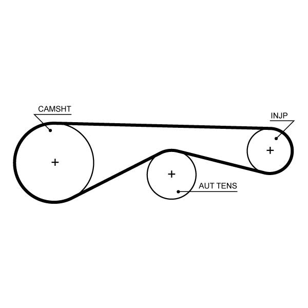 Gates 5704XS Timing Belt - 1