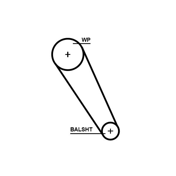 Gates 5713XS Timing Belt - 1