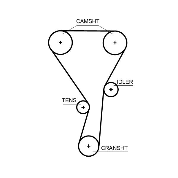 Gates 5724XS Timing Belt - 1