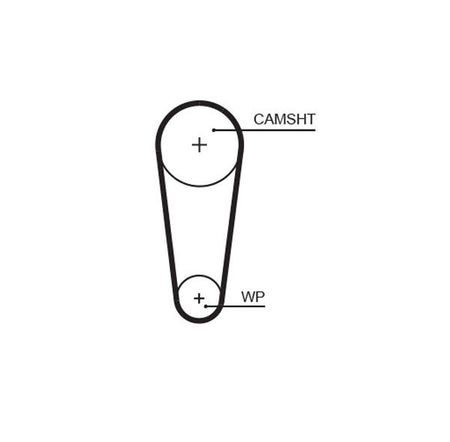 Gates 5727XS Timing Belt - 1