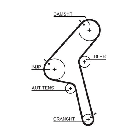 Gates K015470XS Timing Belt Kit - 2