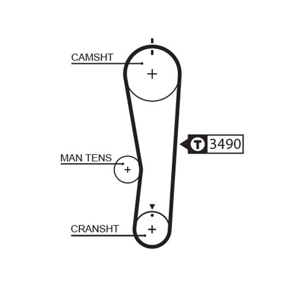 Gates K015637XS Timing Belt Kit - 2