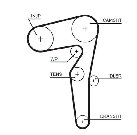 Gates K015646XS Timing Belt Kit - 2