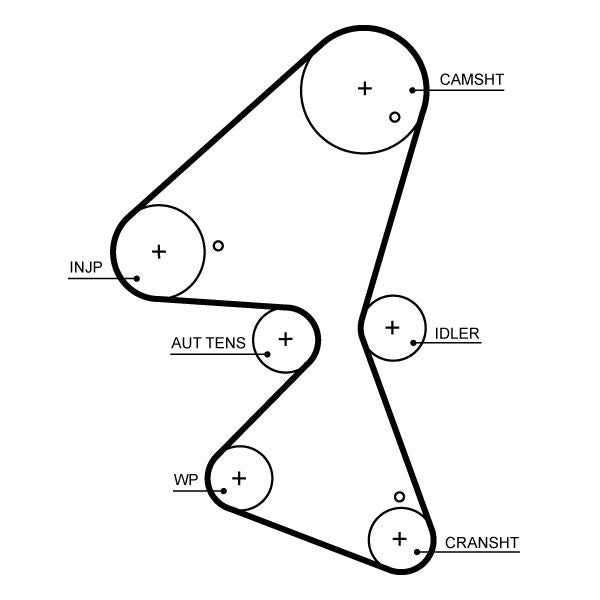 Gates K015705XS Timing Belt Kit - 2