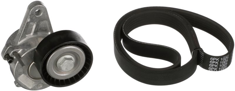 Gates K016PK1025 V-ribbed Belt Set - 1