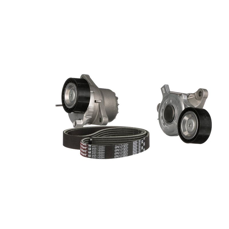 Gates K016PK1073EST V-ribbed Belt Set - 6