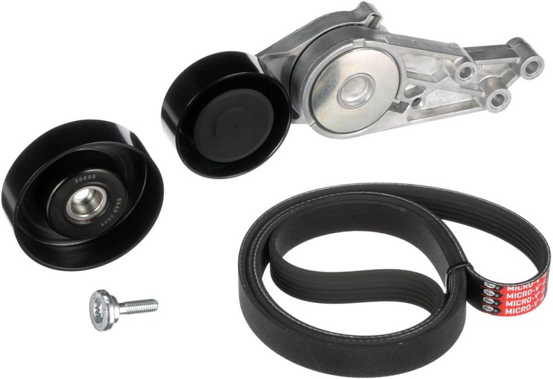 Gates K016PK1573 V-ribbed Belt Set - 1