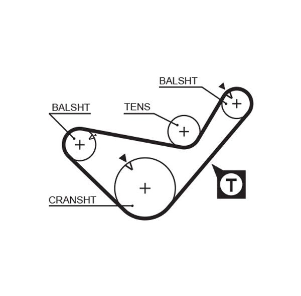 Gates K025641XS Timing Belt Kit - 3