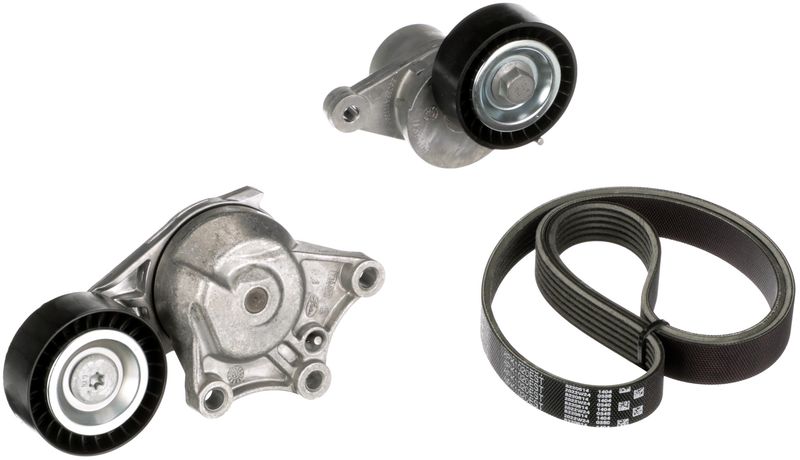 Gates K026PK1020EST V-ribbed Belt Set - 1