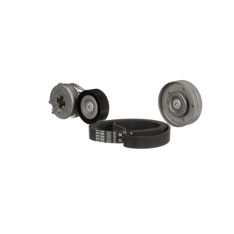 Gates K026PK1590 V-ribbed Belt Set - 5