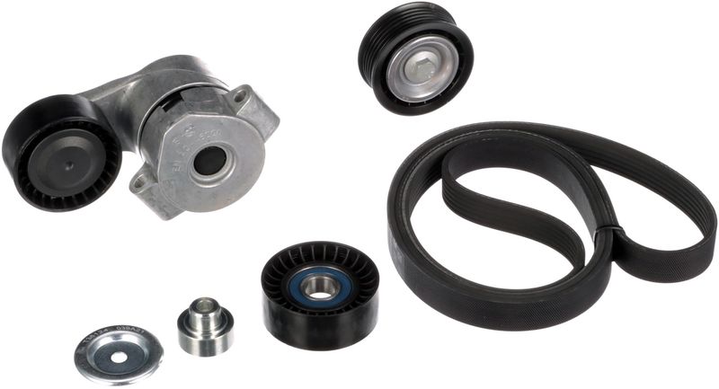Gates K026PK1670 V-ribbed Belt Set - 1