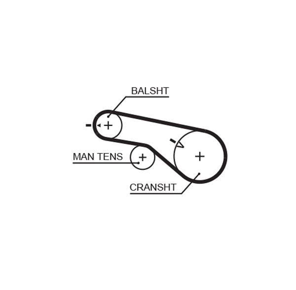Gates K02T313 Timing Belt Kit - 3