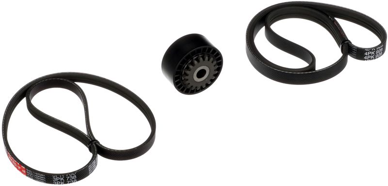 Gates K033PK738 V-ribbed Belt Set - 1