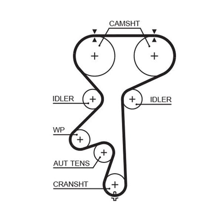 Gates K035542XS Timing Belt Kit - 2