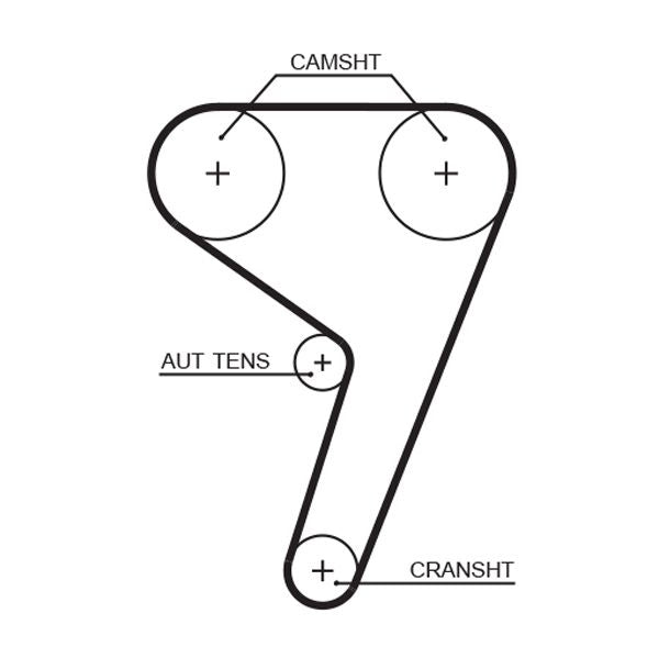 Gates KP15433XS Water Pump & Timing Belt Kit - 2