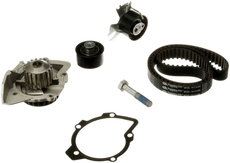 Gates KP15672XS Water Pump & Timing Belt Kit - 1