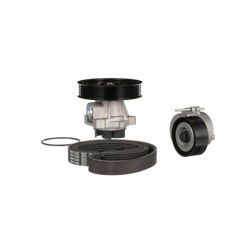 Gates KP16PK1320 Water Pump + V-ribbed Belt Kit - 6