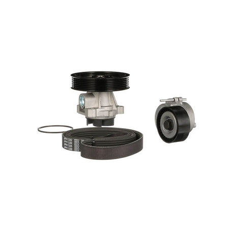 Gates KP16PK1320 Water Pump + V-ribbed Belt Kit - 6