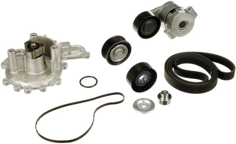 Gates KP16PK1640 Water Pump + V-ribbed Belt Kit - 1
