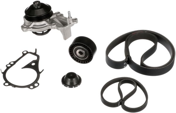 Gates KP16PK848SF Water Pump + V-ribbed Belt Kit - 1