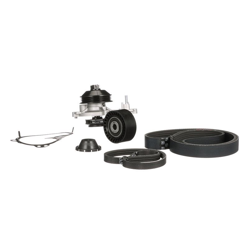 Gates KP16PK848SF Water Pump + V-ribbed Belt Kit - 5