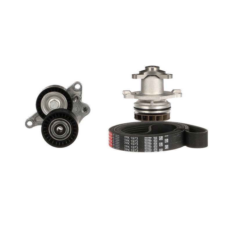 Gates KP17PK1973 Water Pump + V-ribbed Belt Kit - 2