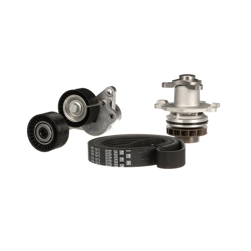 Gates KP17PK1973 Water Pump + V-ribbed Belt Kit - 4