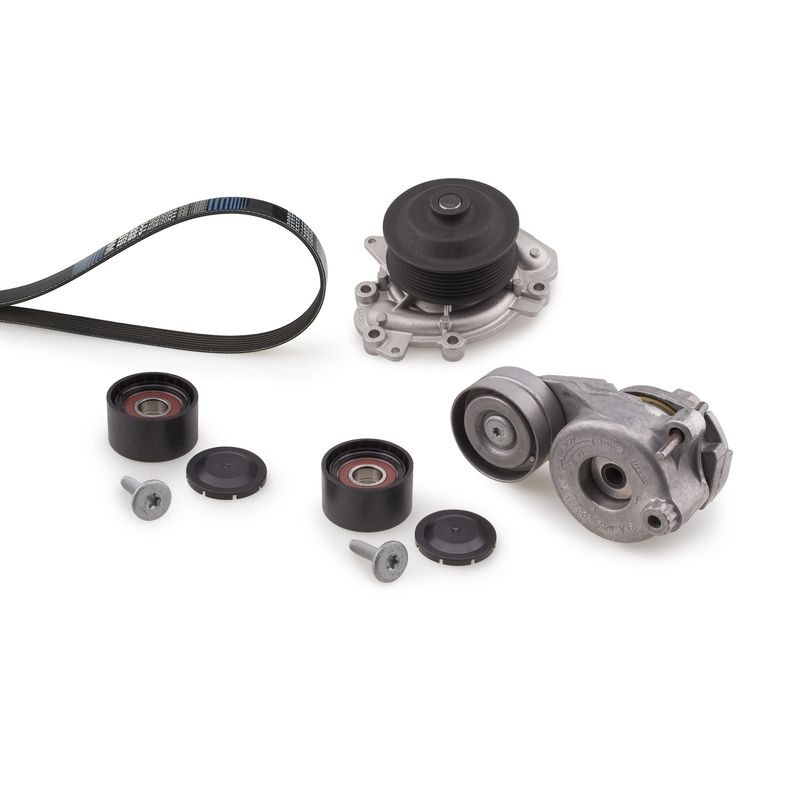 Gates KP17PK2035-2 Water Pump + V-ribbed Belt Kit - 1