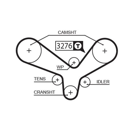 Gates KP1TH15344XS Water Pump & Timing Belt Kit - 2