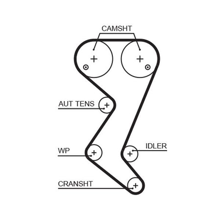Gates KP25608XS Water Pump & Timing Belt Kit - 2