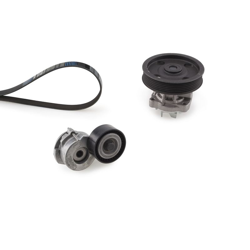 Gates KP26PK1183 Water Pump + V-ribbed Belt Kit - 1
