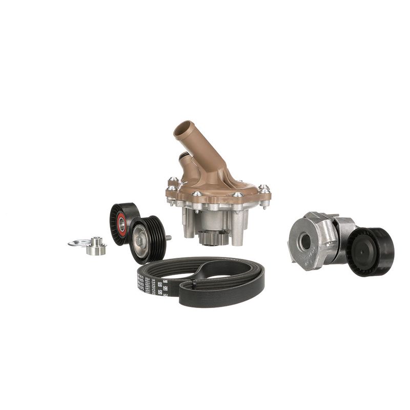 Gates KP26PK1670 Water Pump + V-ribbed Belt Kit - 6