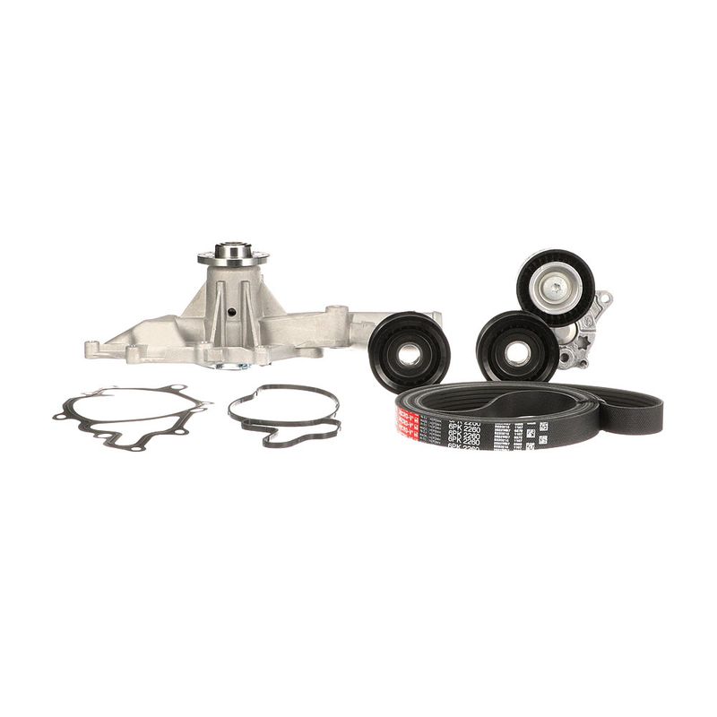 Gates KP26PK2260-2 Water Pump + V-ribbed Belt Kit - 2
