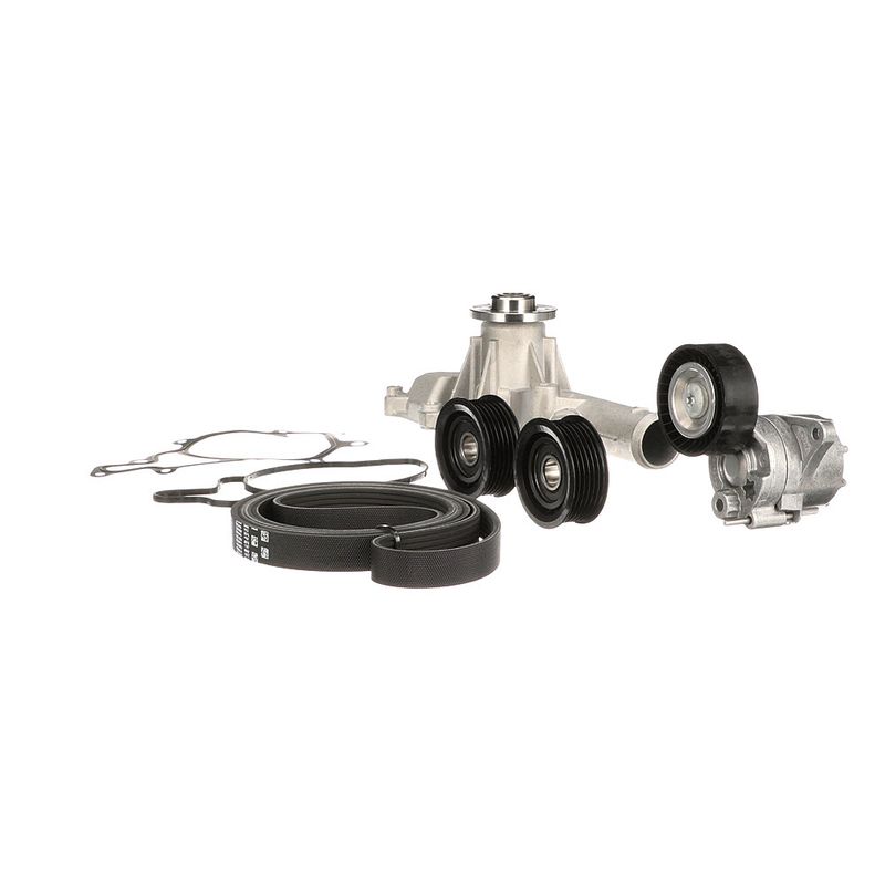 Gates KP26PK2260-2 Water Pump + V-ribbed Belt Kit - 6
