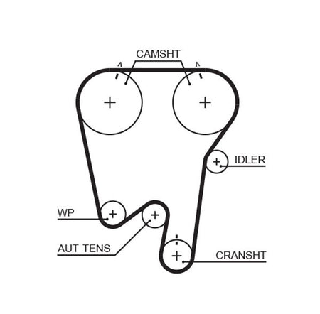 Gates KP45378XS Water Pump & Timing Belt Kit - 2