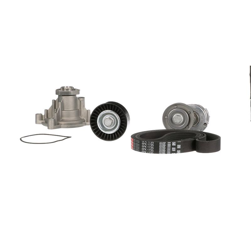 Gates KP76PK1735 Water Pump + V-ribbed Belt Kit - 3