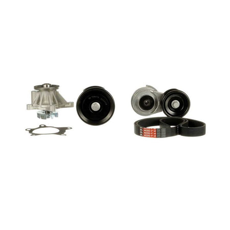 Gates KP96PK2138 Water Pump + V-ribbed Belt Kit - 2
