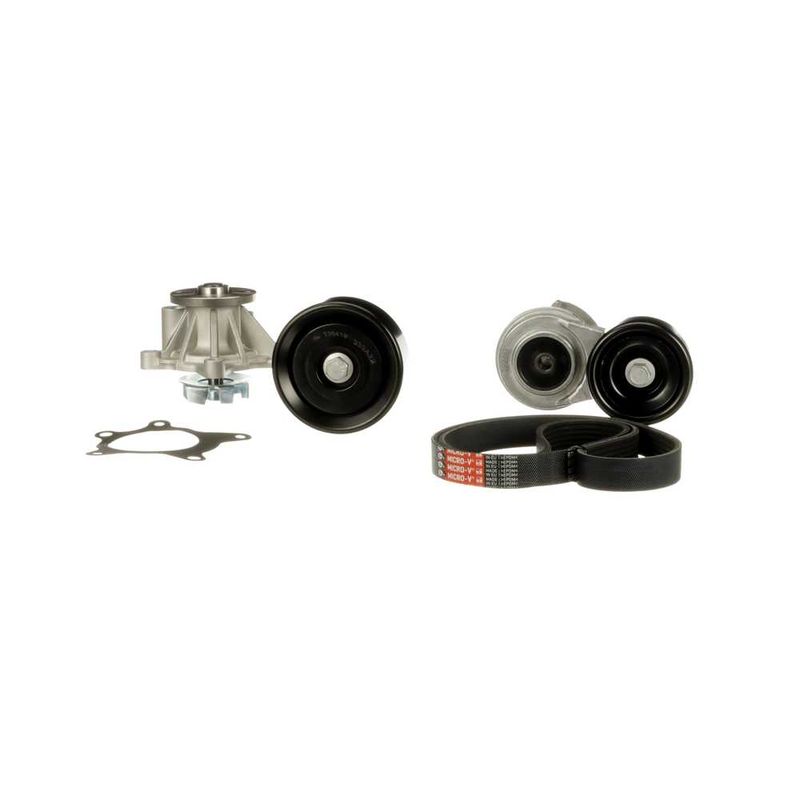 Gates KP96PK2138 Water Pump + V-ribbed Belt Kit - 3