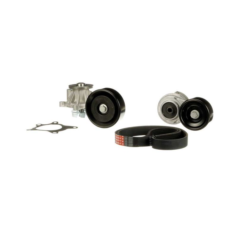 Gates KP96PK2138 Water Pump + V-ribbed Belt Kit - 4