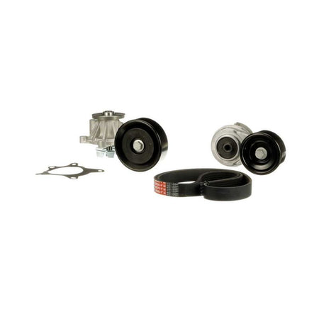 Gates KP96PK2138 Water Pump + V-ribbed Belt Kit - 4