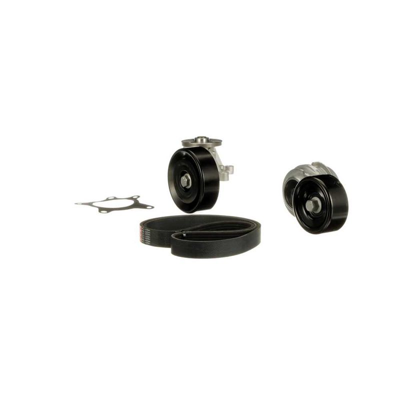 Gates KP96PK2138 Water Pump + V-ribbed Belt Kit - 6